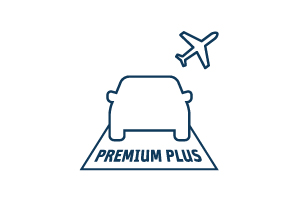 Fliegen und Premium Plus parken